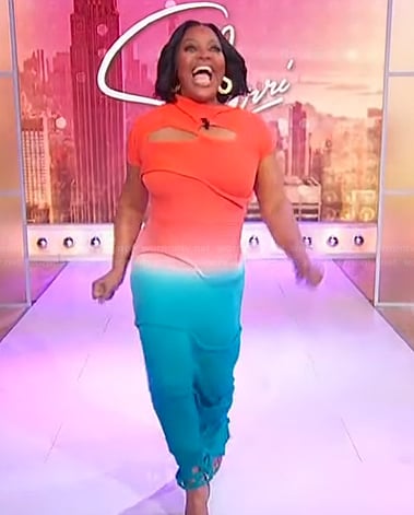 Sherri’s ombre cutout dress on Sherri