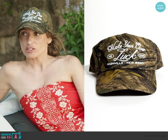 Amanda’s camo cap on Summer House
