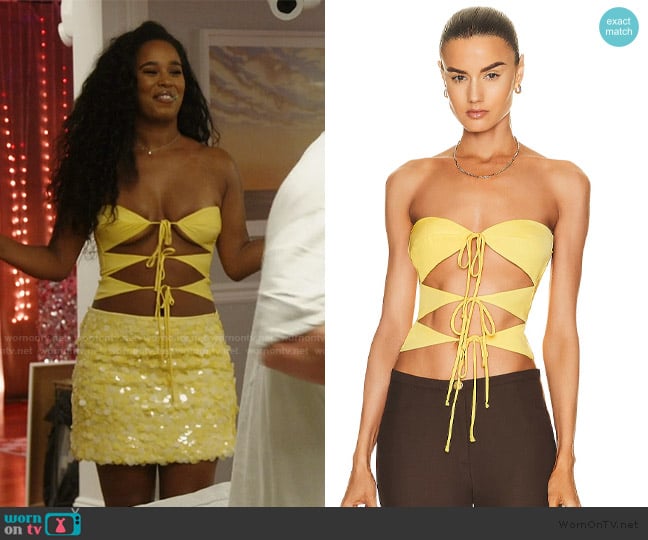 Siedres Sunny Top worn by Mia Calabrese on Summer House