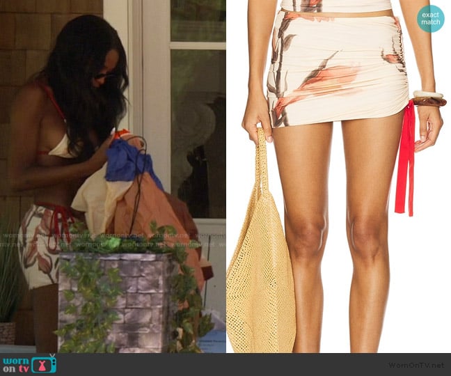 Sir. Hana Mini Skirt worn by Ciara Miller on Summer House