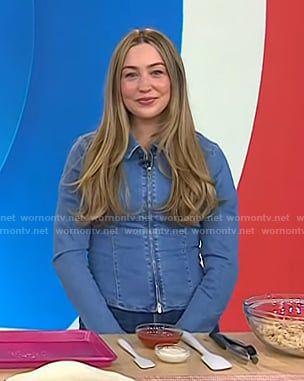 Skyler Bouchard’s zip denim shirt on Today