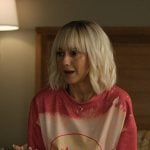 Jeanine’s pink smiley face print top on The Lincoln Lawyer