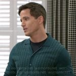 Smitty’s green button front knit shirt on Beyond the Gates
