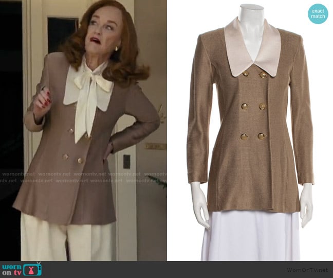 St. John Colorblock Pattern Blazer worn by Agnes (Danielle Kennedy) on The Burbs
