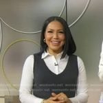 Stephanie's grey knit mini dress on Good Morning America