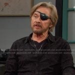 Steve’s black printed shirt on Days of our Lives