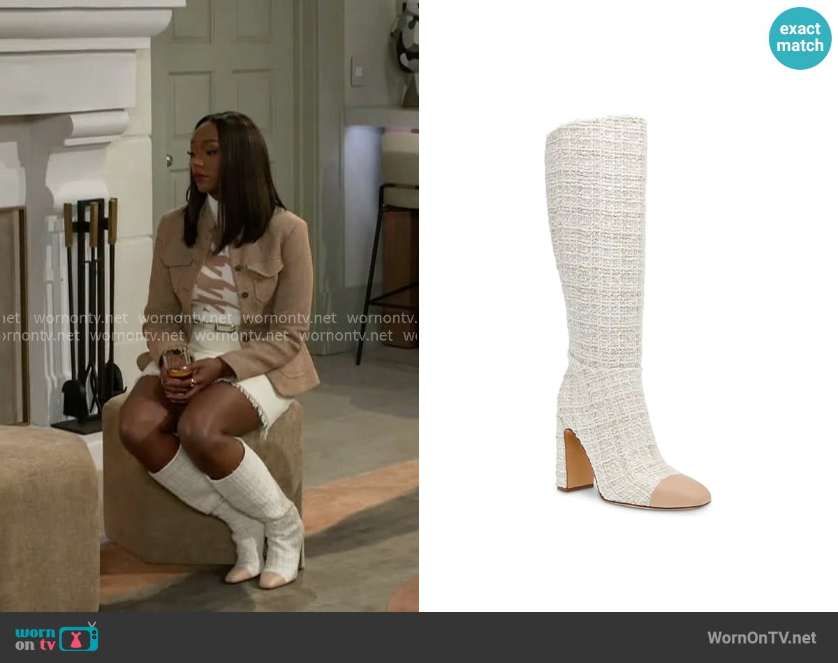 Steve Madden Ally Boot worn by Laura Peterson (Destiny Love) on Beyond the Gates