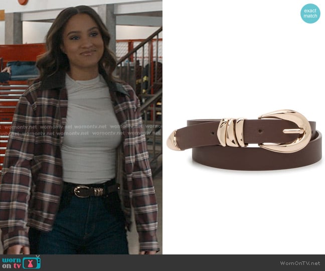 Steve Madden Triple Keeper in Brown/Gold worn by May Grant (Corinne Massiah) on 9-1-1