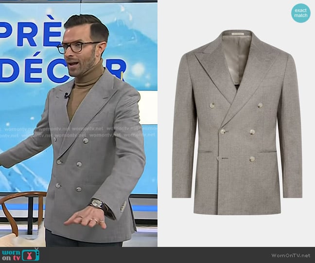 Preston Knorad’s grey double breasted blazer on Today