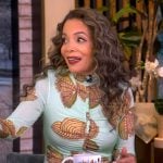 Sunny’s butterfly print dress on The View