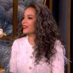 Sunny’s tweed embellished cardigan on The View