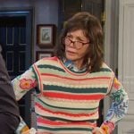 Susan's stripe knit vest and printed skirt on Days of our Lives