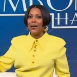 Tamron's yellow shirtdress on Tamron Hall Show