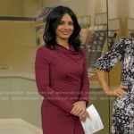 Dr. Tara Narula’s red gathered maxi dress on Good Morning America