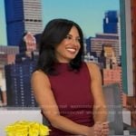 Dr. Tara Narula’s red ribbed sleeveless dress on Good Morning America