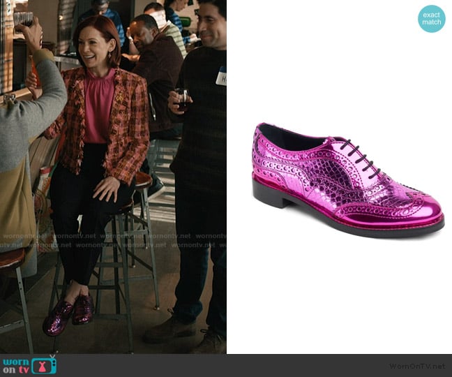 The Office of Angela Scott Mr. Doubt Wingtip Oxford worn by Elsbeth Tascioni (Carrie Preston) on Elsbeth