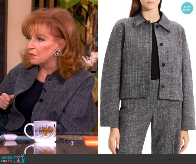 Theory Curve Sleeve Jacket worn by Joy Behar on The View