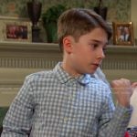 Thomas’s blue gingham shirt on Days of our Lives