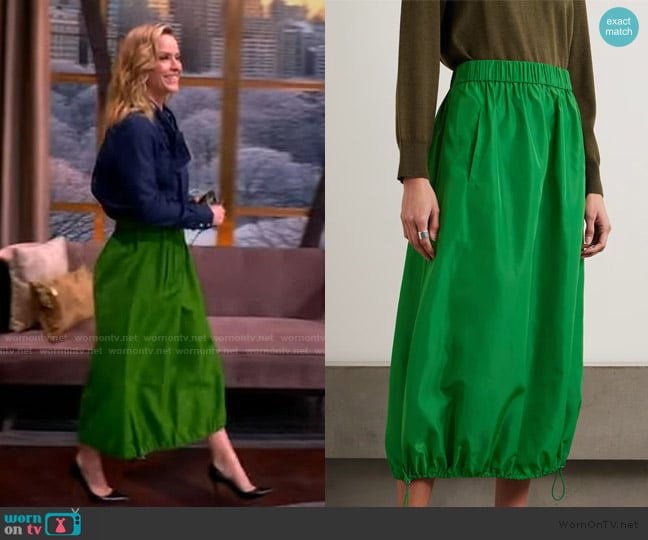 Sara’s green drawstring skirt on The View