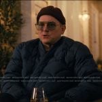 Tod’s navy quited wrap jacket on The Burbs