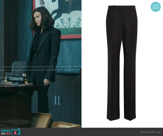Tom Ford Wool, Mohair and Silk-blend Pants worn by Cami Miller (Demi Moore) on Landman