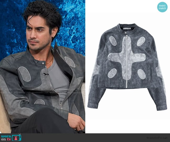Tombogo Vegan Moto Jacket worn by Avan Jogia on Access Hollywood