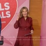 Troy’s red belted shirtdress on Good Morning America