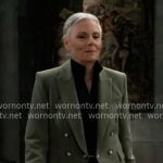 Tracy’s green blazer on General Hospital