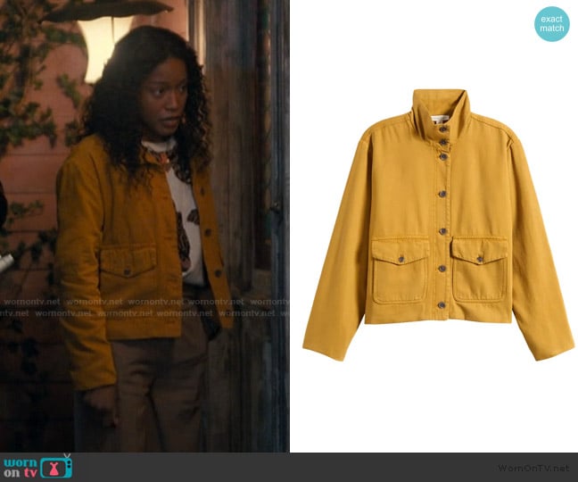 Treasure and Bond Transitional Twill Jacket worn by Samira Fisher (Keke Palmer) on The Burbs