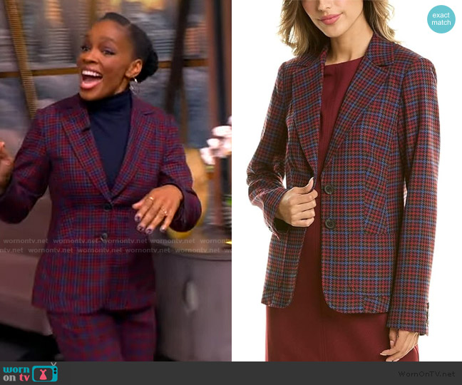 Trina Turk Fitted Blazer worn by Amber Ruffin on The View