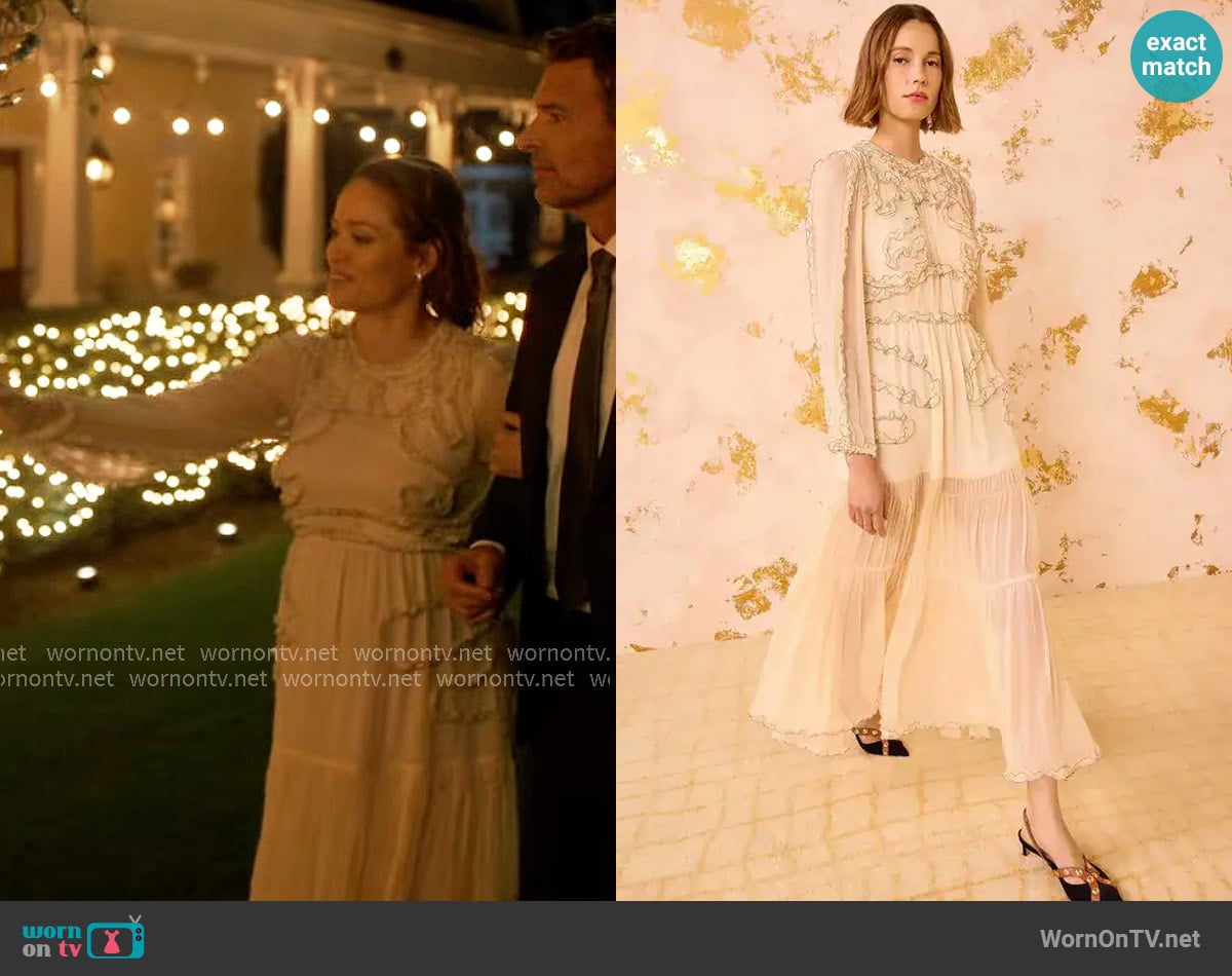 Ulla Johnson Iona Dress worn by Angie Polaski (Erika Christensen) on Will Trent