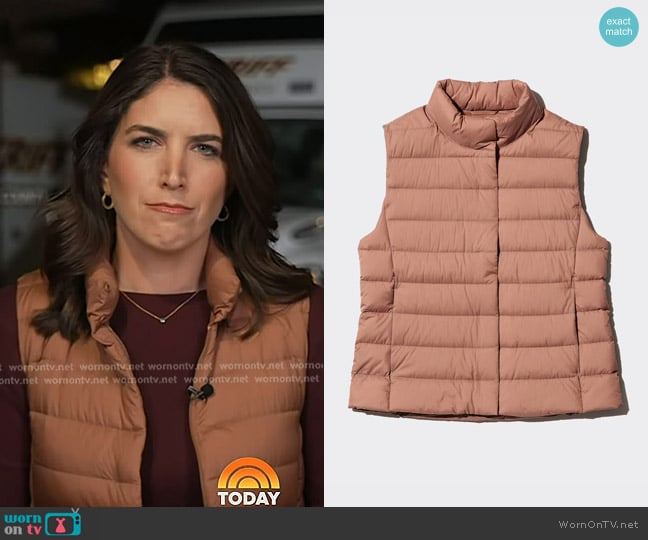 Uniqlo Ultra Light Down Vest worn by Liz Kreutz on Today