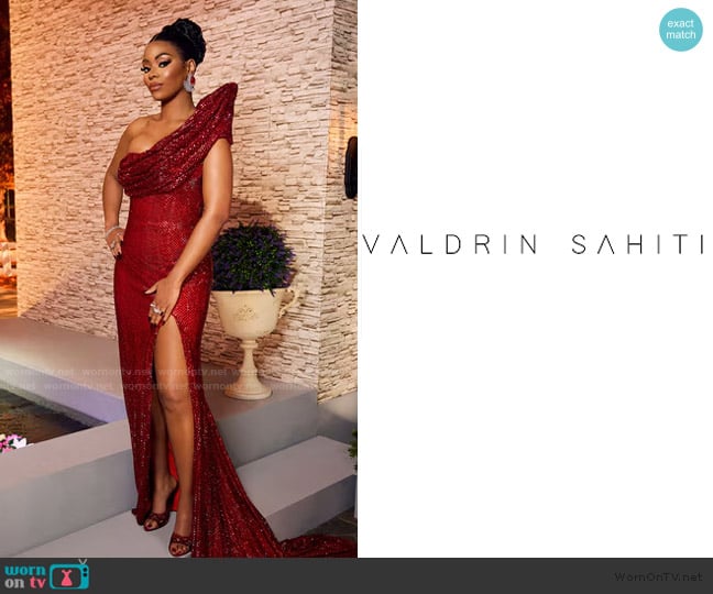 Valdrin Sahiti Custom Dress worn by Keiarna Stewart on The Real Housewives of Potomac