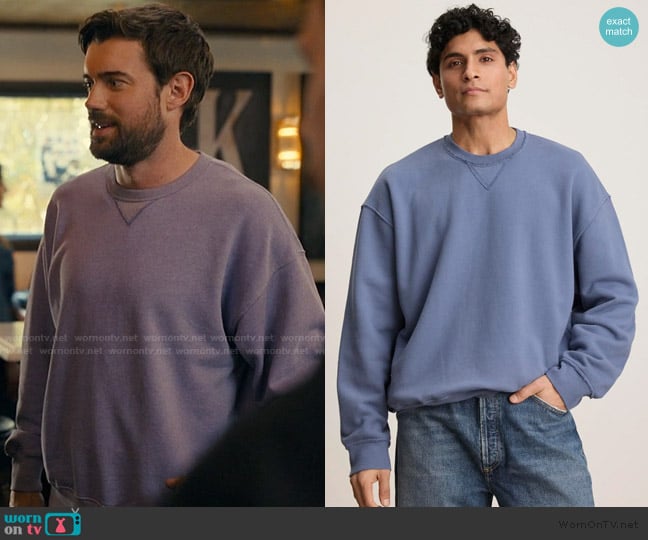 Velvet by Graham and Spencer Forrest Sweatshirt worn by Rob Fisher (Jack Whitehall) on The Burbs