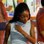 Venita’s blue ruched top and skirt on Southern Charm