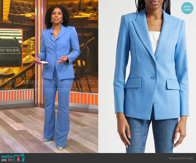 Adriana Diaz’s blue blazer on CBS Mornings Adriana Diaz’s blue blazer on CBS Mornings