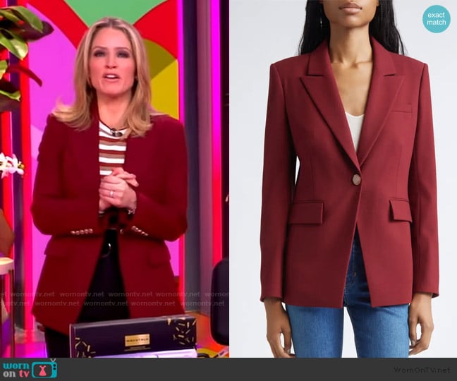 Veronica Beard Naira Dickey Jacket worn by Sara Haines on The View