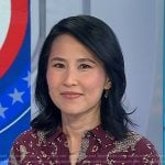 Vicky's burgundy leopard print shirt on Today