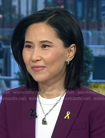 Vicky’s silver heart pendant necklace on Today