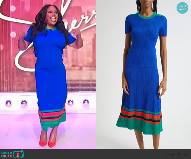 Wales Bonner Island Knit Top worn by Sherri Shepherd on Sherri