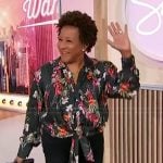 Wanda Sykes’s black floral print blouse on Sherri