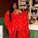 Wendy’s red reunion dress on The Real Housewives of Potomac