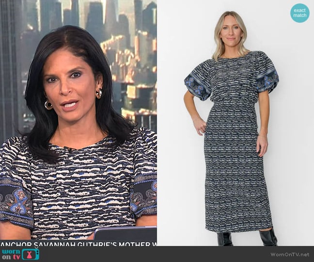 West Of Josette Midi Dress worn by Darlene Rodriguez on Today