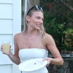Charley’s white eyelet swimsuit on Southern Charm