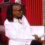 Whoopi’s white button down shirt on The View