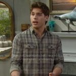 Will’s beige plaid shirt on The Bold and the Beautiful