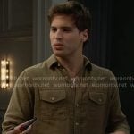 Will’s olive green cotton gauze shirt on The Bold and the Beautiful