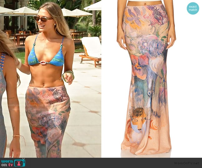 Yellow the Label Paul Maxi Skirt worn by Charley Manley on Southern Charm