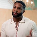 Zac’s polo shirt with striped trim on Tyler Perrys Sistas