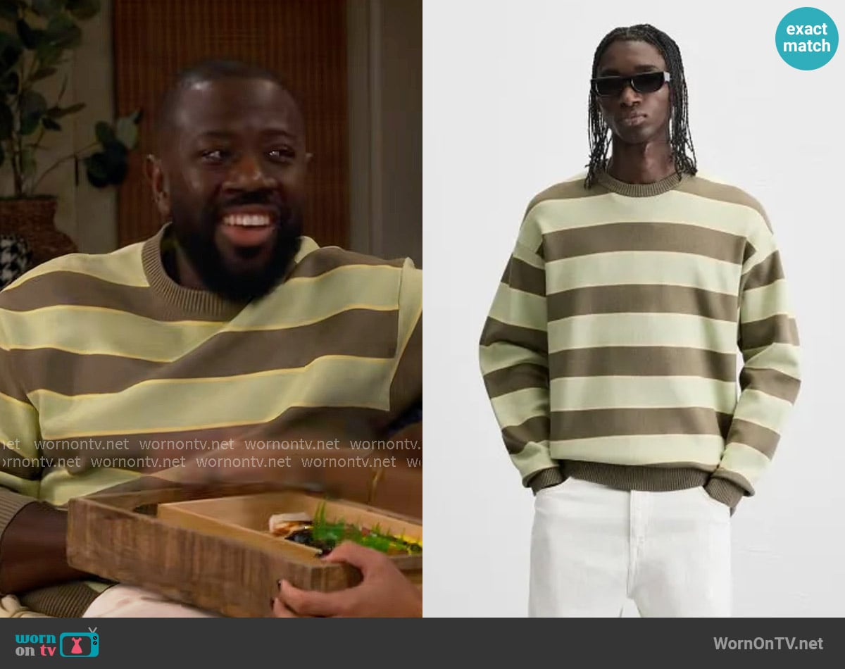 Zara Soft Knit Sweater worn by Malcom (Sheaun McKinney) on The Neighborhood